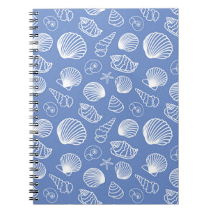Caderno Espiral Padrão Sassy Seashell