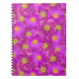 Caderno Espiral Padrão Selvagem de Rosa