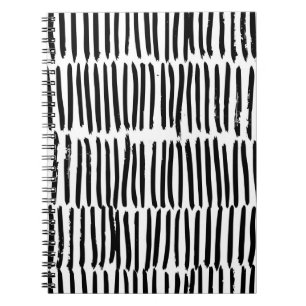 Caderno Espiral Padrão sem costura com elementos verticais desenh