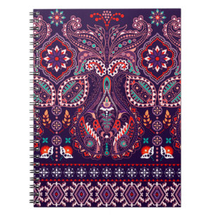 Caderno Espiral Padrão sem costura distribuído. Papel de parede 