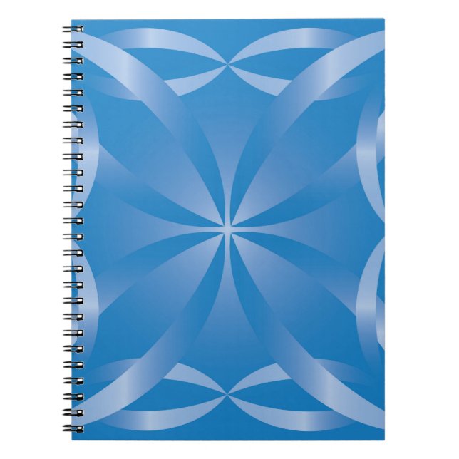 Caderno Espiral padrão topaz azul (Frente)