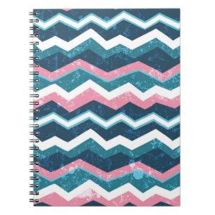 Caderno Espiral Padrão tribal desenhado à mão