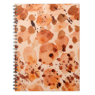 Caderno Espiral Padrão uniforme de camuflagem com san khaki natur