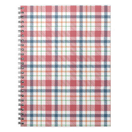 Caderno Espiral Padrão Xadrez Clássico