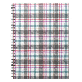 Caderno Espiral Padrão Xadrez Clássico