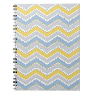 Caderno Espiral Padrão Zigzag