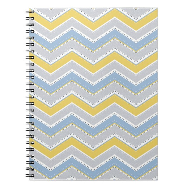 Caderno Espiral Padrão Zigzag (Frente)