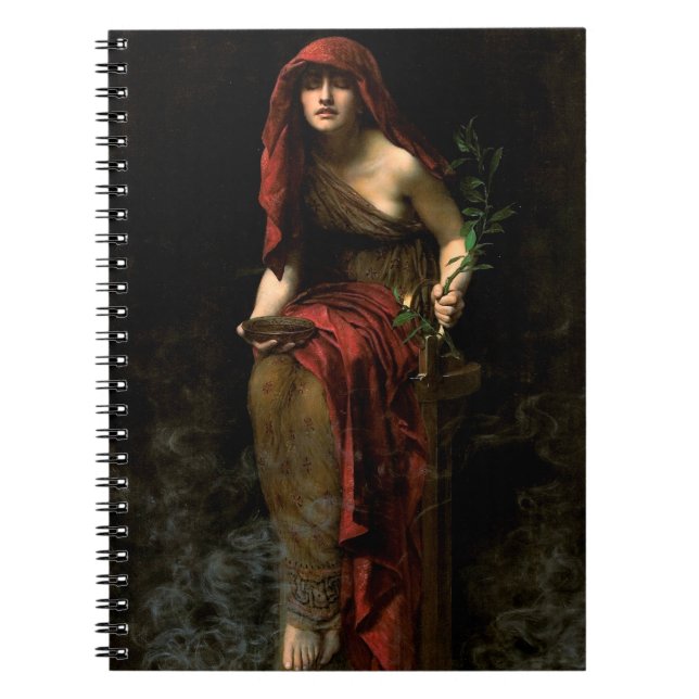 Caderno Espiral Padre Delphi John Collier Art (Frente)