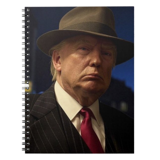 Caderno Espiral padrinho da América Don J. Trump (Frente)