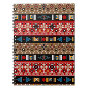 Caderno Espiral Padrões africanos, travesseiro decorativo de padrõ