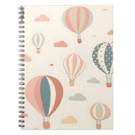 Caderno Espiral Padrões de Cláusulas Frescas de Ar Quente