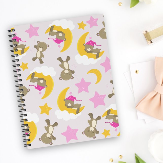 Caderno Espiral Padrões De Ursos, Ursos De Teddy, Ursos De Cuta, E (Criador carregado)