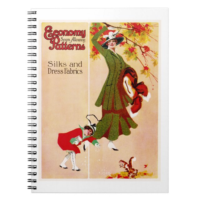 Caderno Espiral Padrões econômicos (Frente)