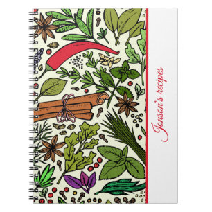 Caderno Espiral Padrões especiais nome da cozinha Espiral Foto Not