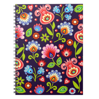 Caderno Espiral Padrões poloneses para vocês.