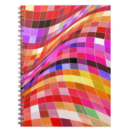 Caderno Espiral Padrões Psicodélicos