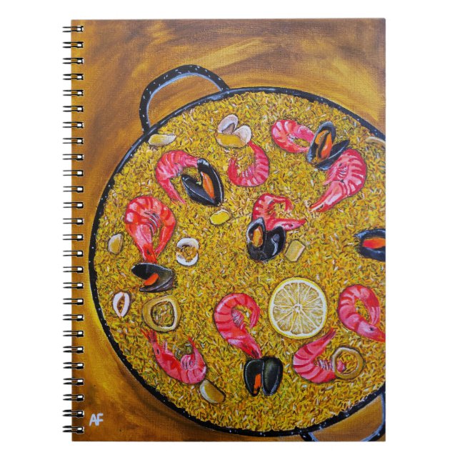 Caderno Espiral Paella De Marisco (Frente)
