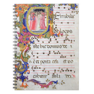 Caderno Espiral Página da Senhora 557 f.61v com "U inicial
