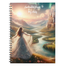 Caderno Espiral Páginas Enfeitiçadas de Amor Etéreo 