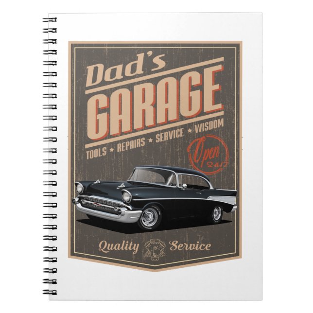 Caderno Espiral Pai 1957 Garagem (Frente)
