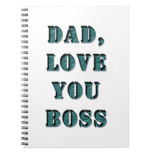 CADERNO ESPIRAL PAI, AMO-TE CHEFE 1 (Frente)