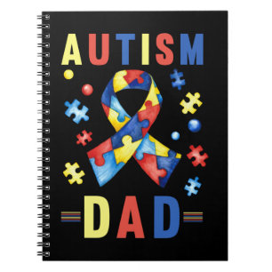 Caderno Espiral Pai Autismo Crianças Autistas Pai Orgulhoso
