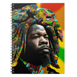 Caderno Espiral Pai Bruh Melanin Décimo Rei Filho Africano
