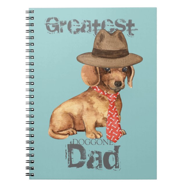 Caderno Espiral Pai Dachshund (Frente)