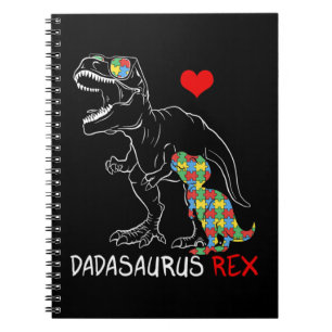 Caderno Espiral Pai Dadasauro Rex Autismo Sensibilização Pai Org