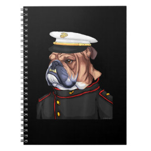 Caderno Espiral Pai Militar Armado de Cachorro do Exército