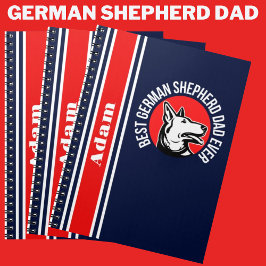 Caderno Espiral Pai personalizado de melhor German shepherd nunca