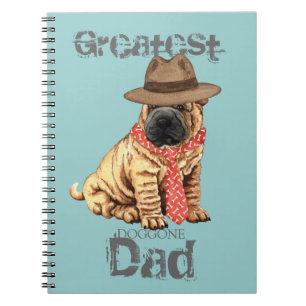 Caderno Espiral Pai Shar-pei chinês