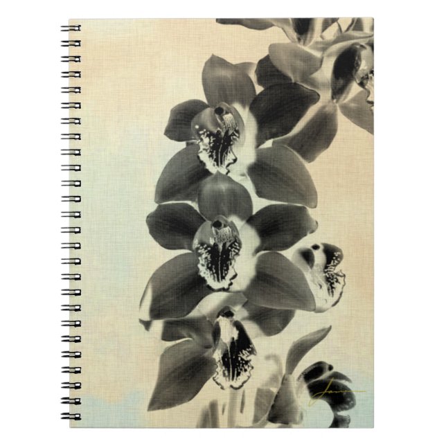 Caderno Espiral Painéis Blush Orquídeo IV (Frente)