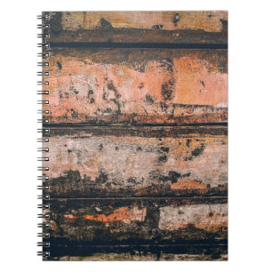 Caderno Espiral Painel castanho e laranja