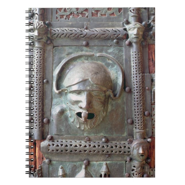 Caderno Espiral Painel da porta esquerda do portal, 1 da gárgula (Frente)