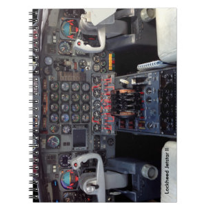 Caderno Espiral Painel de instrumento de Lockheed Jetstar