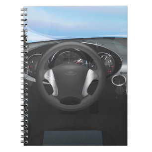 Caderno Espiral Painel de Instrumentos de Automóveis Desportivos