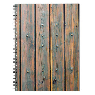 Caderno Espiral Painel de madeira marrom