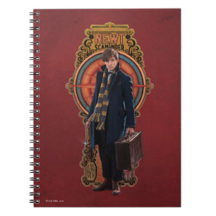 Caderno Espiral Painel NEWT SCAMANDER™ Art Nouveau em pé