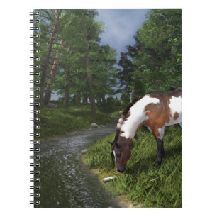 Caderno Espiral Paint Horse por Forest Stream
