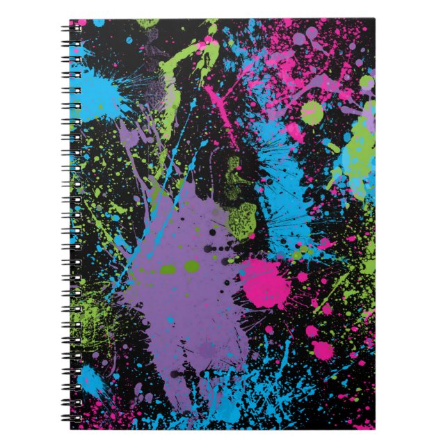 Caderno Espiral Paint Splater (Frente)