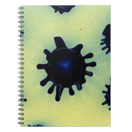 Caderno Espiral Paint Splatter em Azul