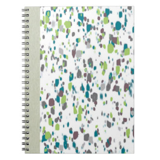 Caderno Espiral Paint Splatter Journal – Green, Blue & Purple Art