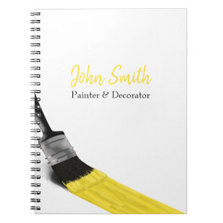 Caderno Espiral Painting Painter Service Company Brussel Amarelo