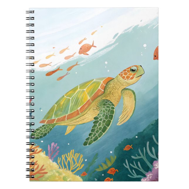 Caderno Espiral Painting Turtle (Frente)