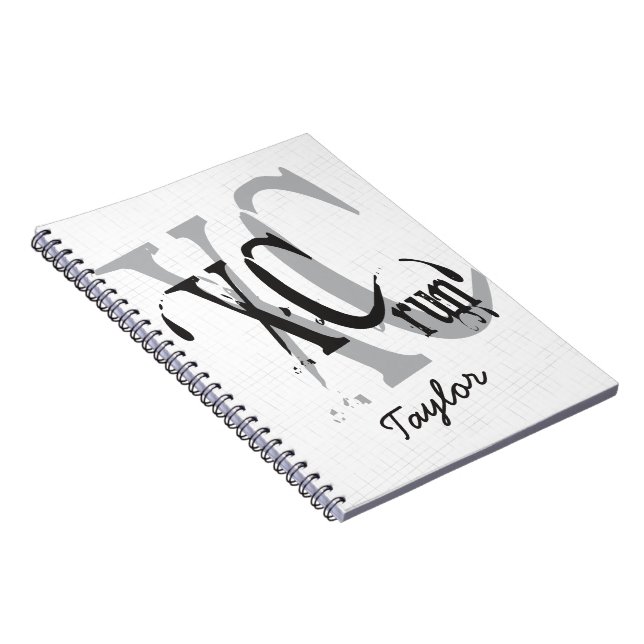 Caderno Espiral País Cruzado Personalizado Executando XC (Lado Direito)