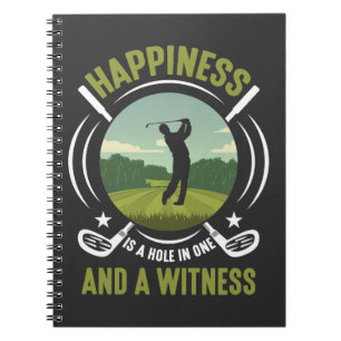Caderno Espiral Pais de Golfe do Curso Marido do Campeão Golfe