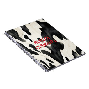 Caderno Espiral País Ocidental de Animais de Fazenda Vaca