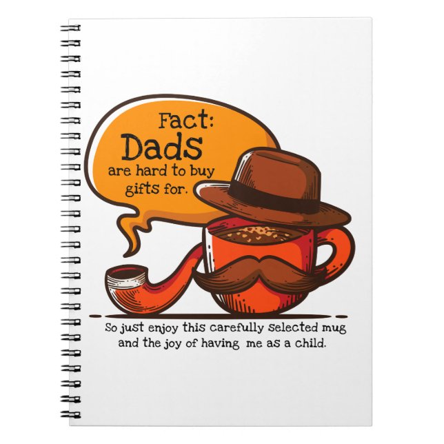 Caderno Espiral Pais São Duros De Presentes De Comprar Para (Frente)
