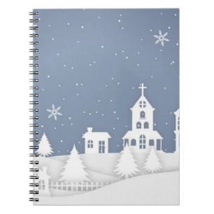 Caderno Espiral Paisagem da Igreja de Natal